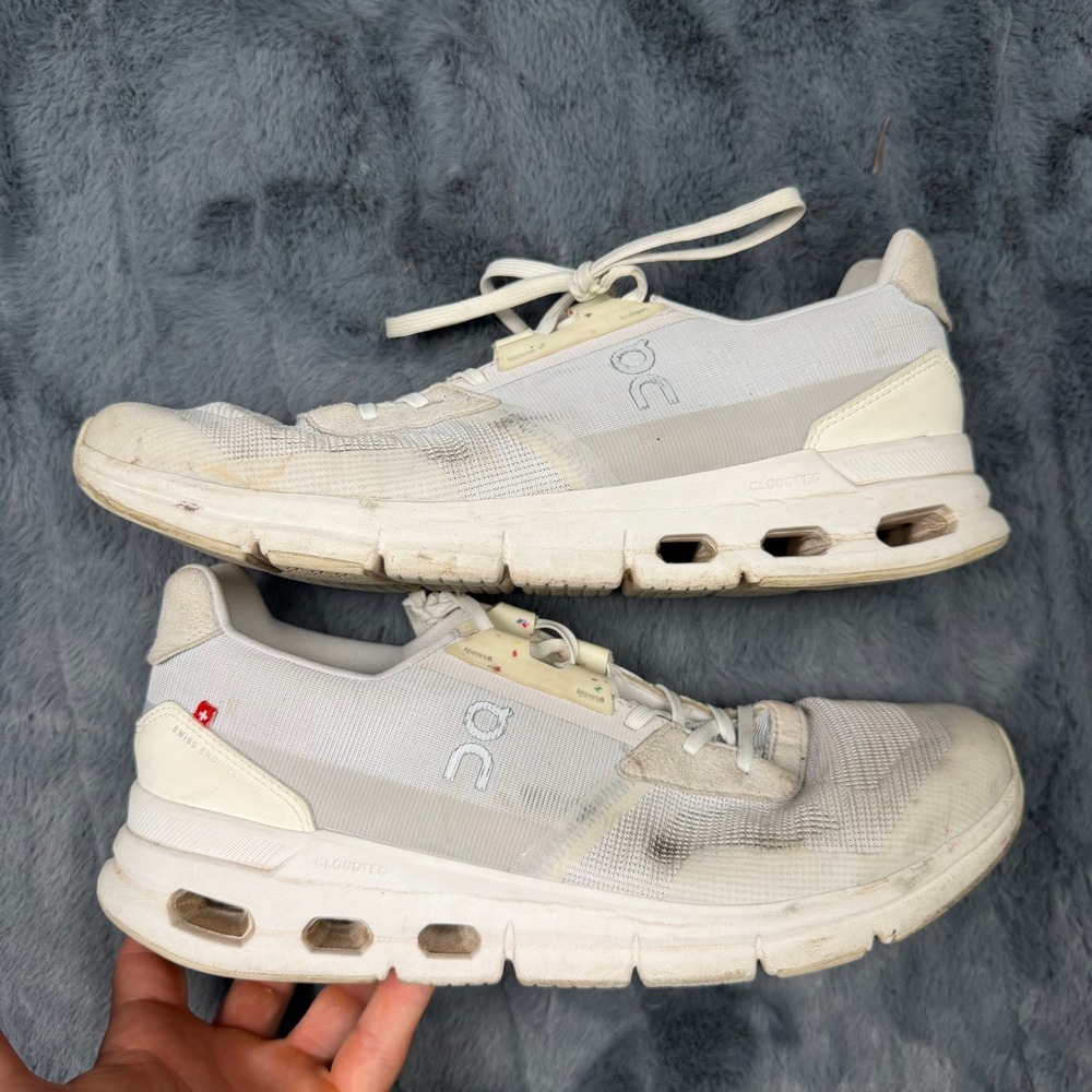 On Running Cloudrift Mens Walking Shoes White Ivory 9.5 43 73.98492